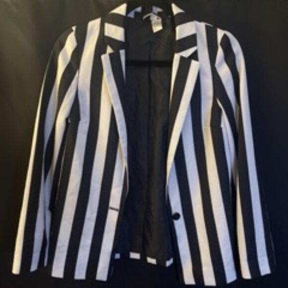 B&W Stripped Blazer - Picture 1 of 1